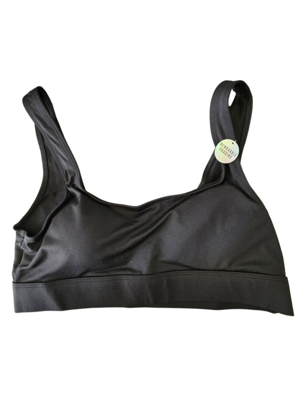Victorias Secret Pink Black Ultimate Lightly Lined Sports Bra Size Large LH3057